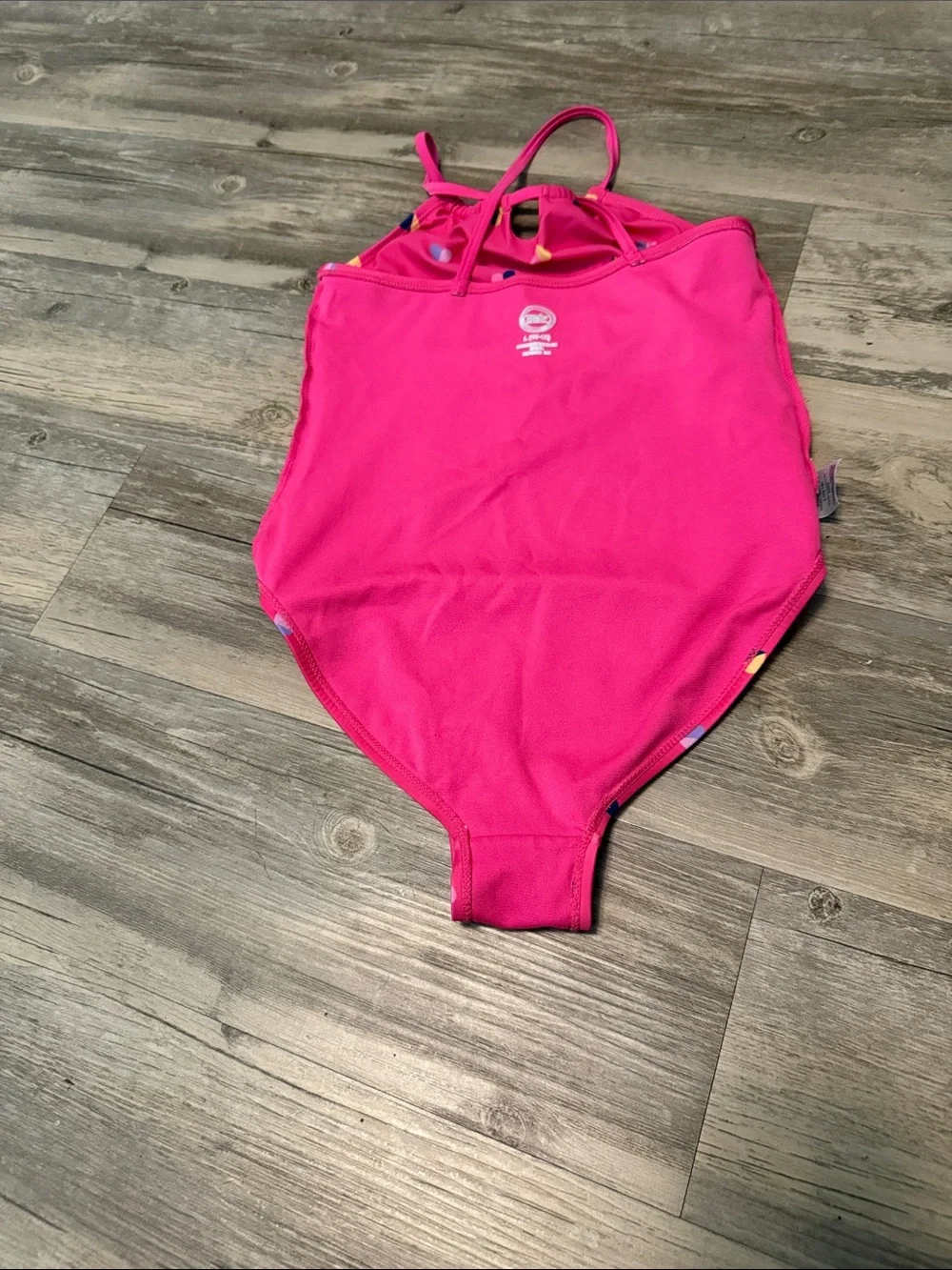 wonder nation Hot Pink Heart Accent One-Piece Swimsuit